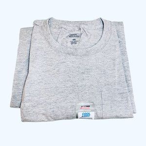 Mens 3 3X Large DICKIES Heather Gray Pocket Tee T-Shirt Top Cotton Blend Big NEW